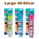 Pet dog collar tartan 40-60cm - Large Pet dog collar tartan 40-60cm - Large